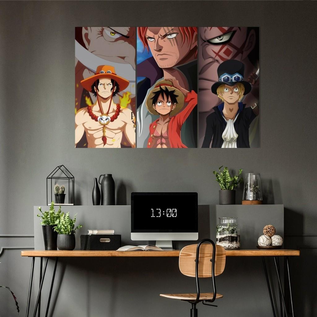 Poster Kayu 15x30 1 SET 3pcs  Hiasan Dinding Aesthetic  Dekorasi Kamar    (45X30)  Hiasan  Multipane