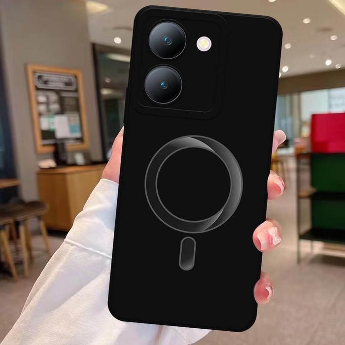 Softcase Untuk Vivo Y27s / Y27 5G - Motif Magsafe Terbaru, Kesing Handphone, Silikon Case, Tahan Lam