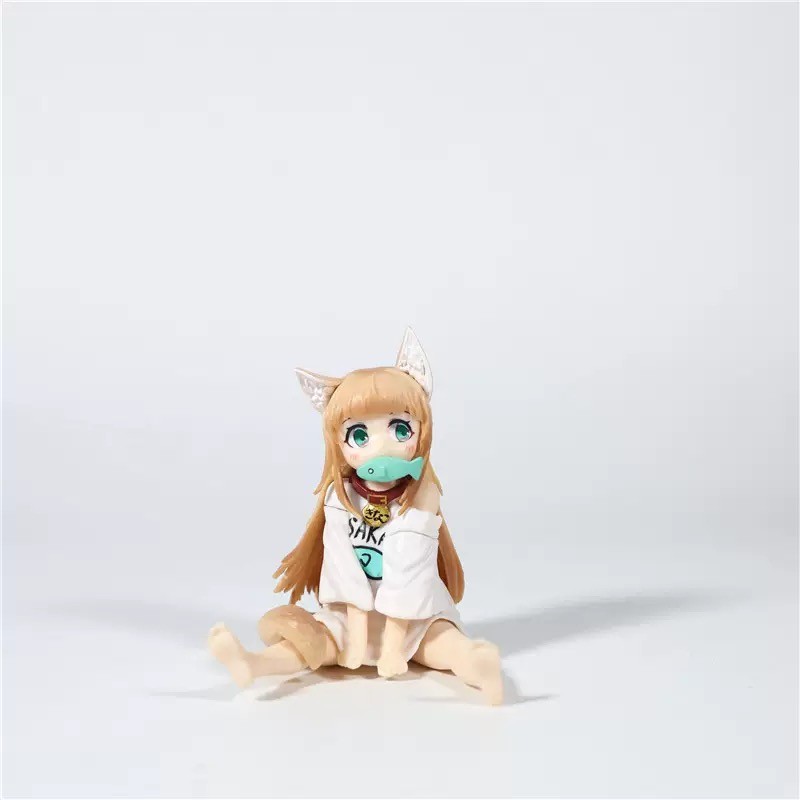 Kawaii Cat Ear Girl Kinako Anime Figure Action Figure Cartoon Girl Model Statue Collection Desktop D