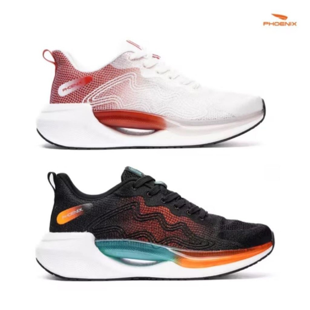 Phoenix Sepatu lari /Running original DHANVA - HITAM/PUTIH/PHOENIX SEPATU LARI/ SEPATU RUNNING  TERB