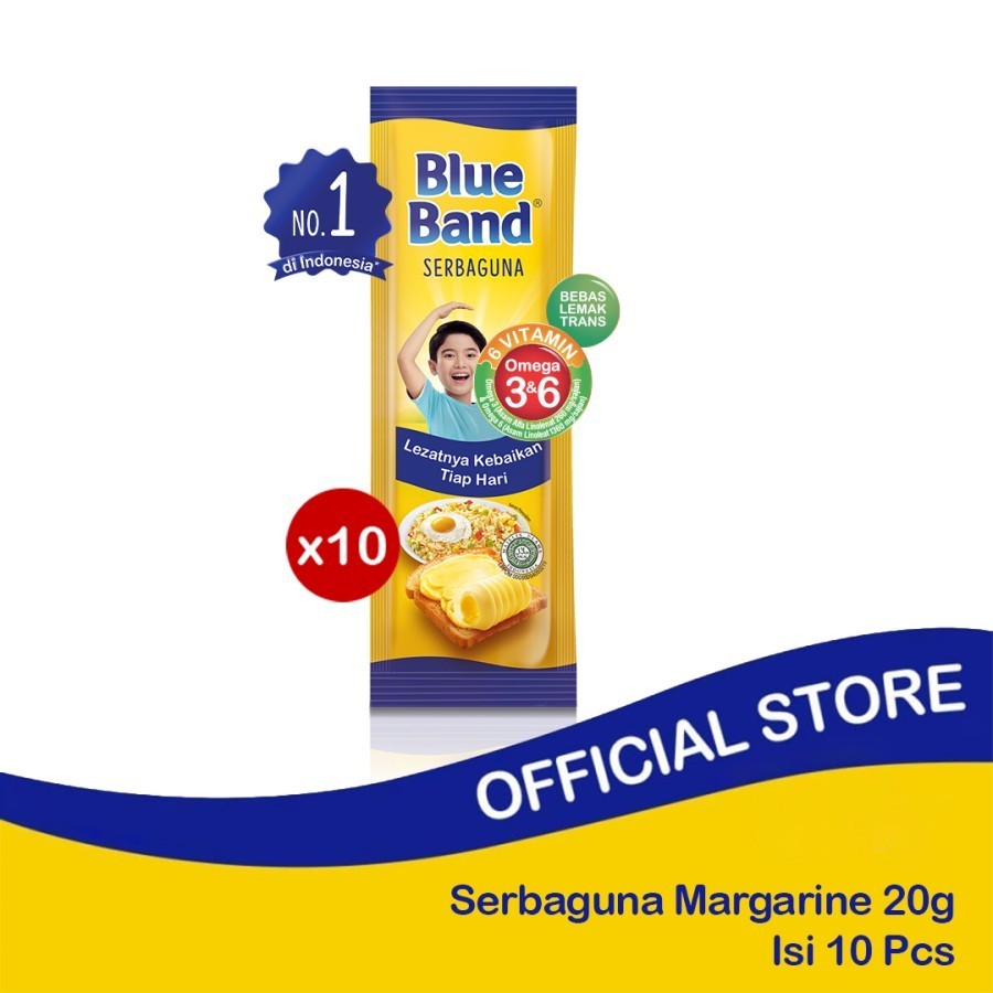 Blue Band Serbaguna Margarine Sachet 20gr isi 10 pcs