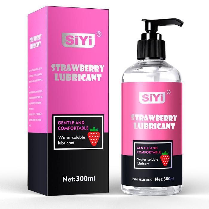 PROMO  SIYI Lubricant 300ml-Pelumas Pria Dan Wanita- Gel Pijat Pria - strawberry