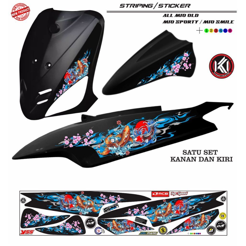 LIS STRIPING STRIPING VARIASI LIS MOTOR MIO OLD / STICKER MOTOR MIO OLD SPORTY