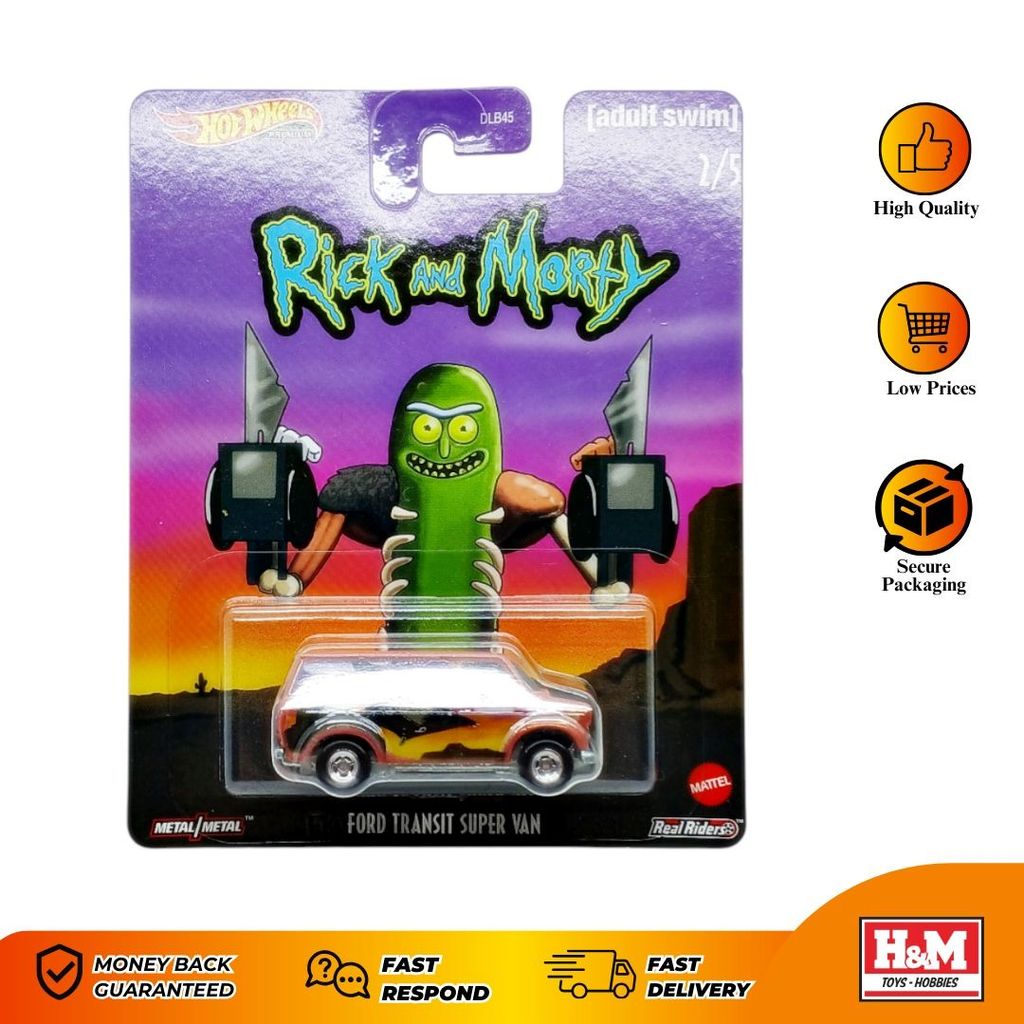 Hot wheels Premium Rick and Morty Ford Transit Super Van
