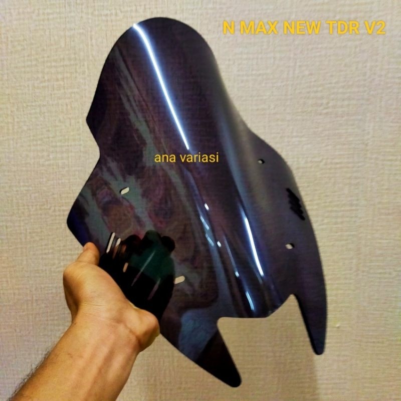 SN VARIASI Visor Nmax Windshield Model TDR V2 Sirip  [ Free Baut 4 pcs ] Visor  Nmax New 2020-2023