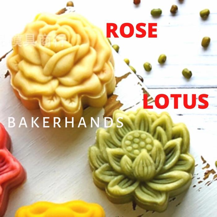 [PROMO] Cetakan mooncake 50gr/Cetakan Kue Bulan 50gr/Cetakan Cookies/Nastar - Lotus