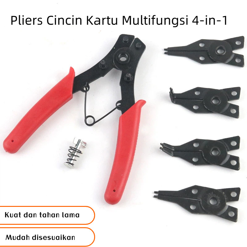 Tang Snap Ring 4in1 buka tutup tang snap ring tutup panjang Circlip Tekan Buka Tutup Bengkok