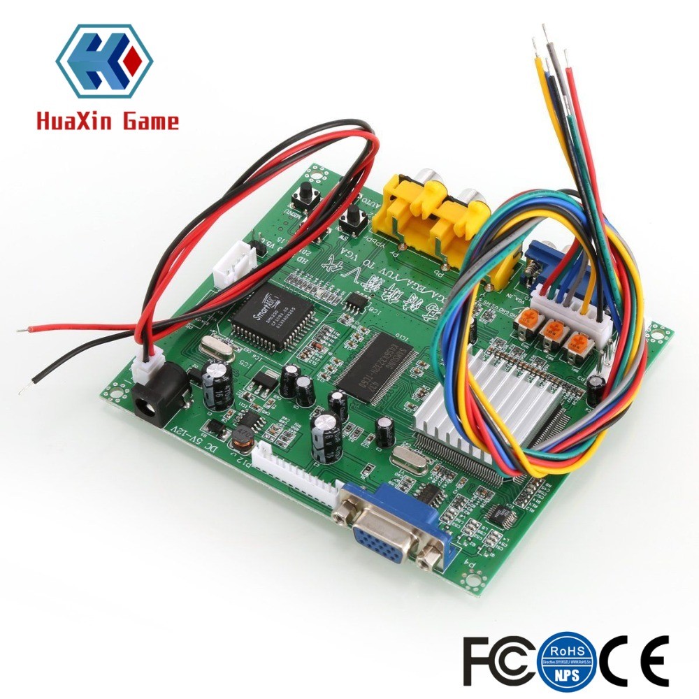 Arcade Game, RGB/CGA/EGA/YUV, To Dual VGA HD, Video Converter, Adapter Board GBS-8220