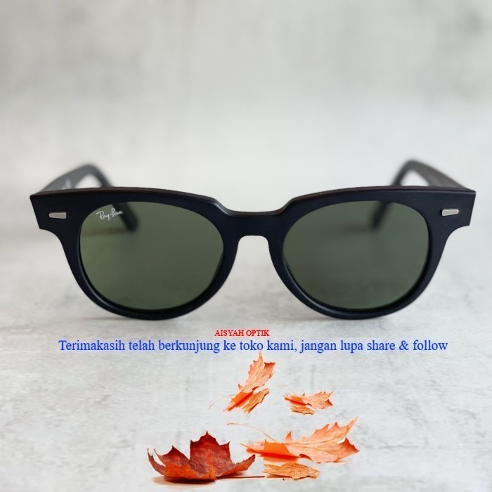 Kacamata RAYBAN Wayfarer Meteor Allsize Paket Lensa Minus Blueray Photocromic - Black Doff, Lensa Ba