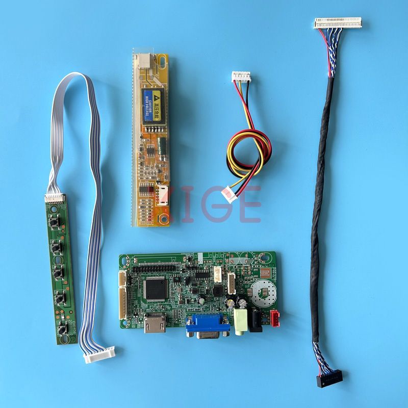 LCD Screen Driver Controller Board Fit LTN154AT01 LTN154AT07 VGA 1CCFL 1280*800 Y Test Kit HDMI-Comp