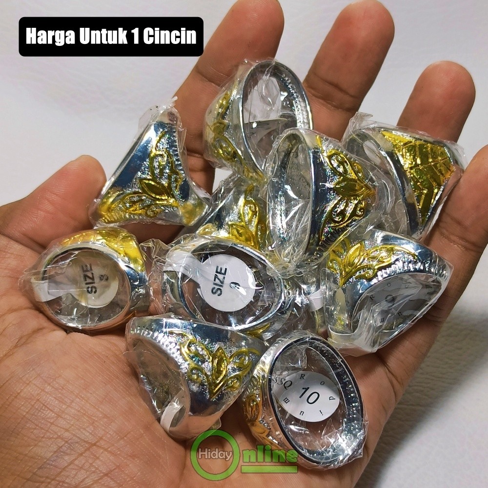 EMBAN IKATAN CINCIN RHODIUM TANAM JUMBO