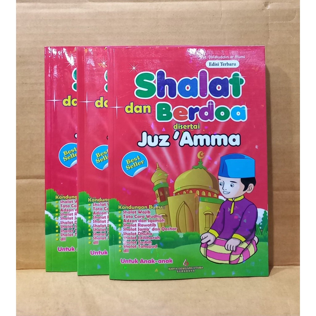 Sholat dan berdoa jus amma warna | buku sholat doa warna anak anak kids