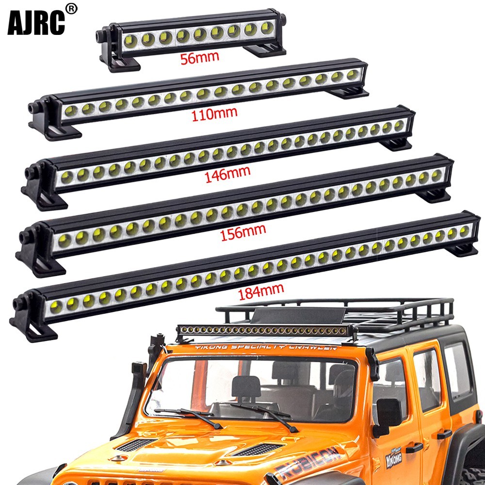 Rc Car Roof Lamp 9/18/25 Led Light Bar For 1/10 Rc Crawler Traxxas Trx4 Axial Scx10 90046 Scx24 Wran