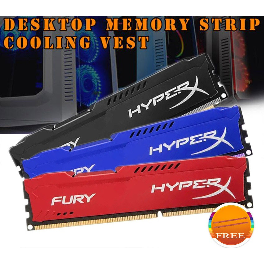 Pendingin RAM Desktop PC 3PCS – Heatsink Aluminium, Kompatibel SDR/DDR, Anti Overheat