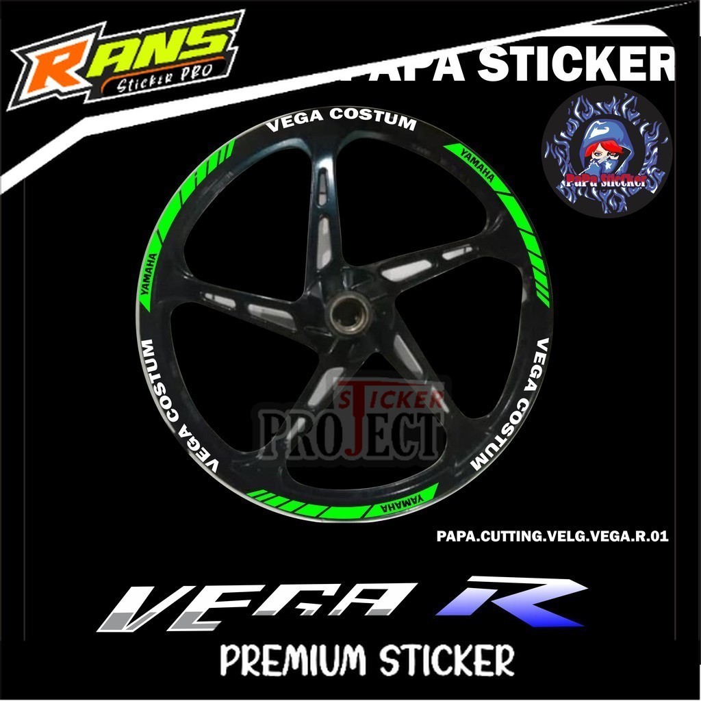 STIKER VELG VEGA R CUTTING STICKER VELG CUTTING VARIASI YAMAHA VEGA R LIS BAN/VELG 01