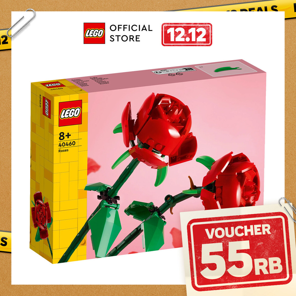 LEGO Botanicals 40460 Roses (120 Pieces), Building Block, Toys, Bricks