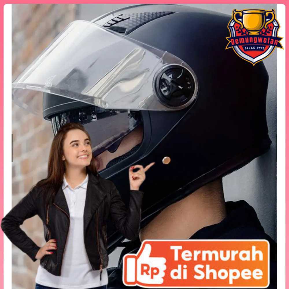 AXK Helm Full Face Motor Double Lens Anti Fog Motocycle Helmet - A557