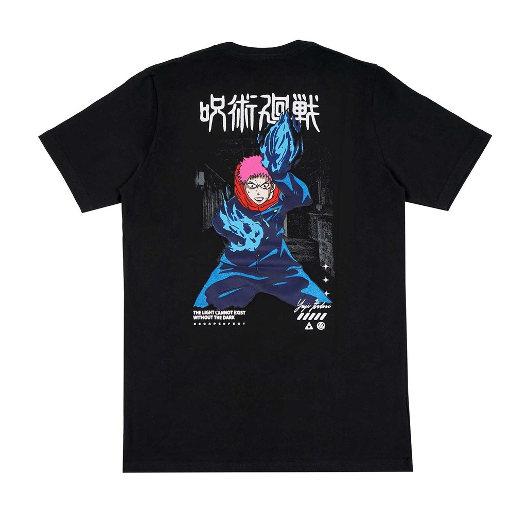 Escaperfect T-shirt Anime Jujutsu Kaisen - Black Kaos Pria