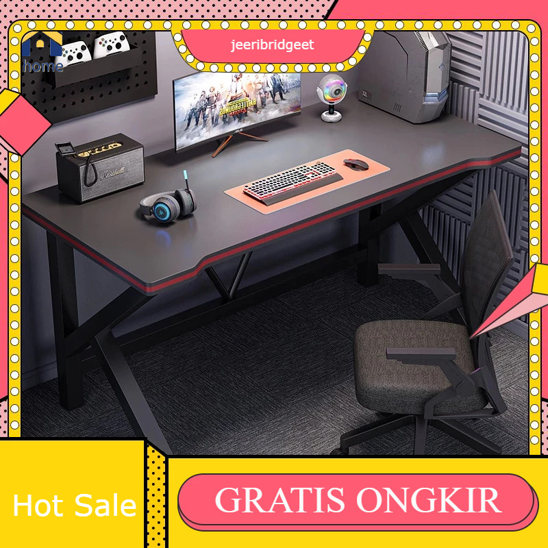 Meja Komputer 160cm Meja Gaming Meja Kerja Meja PC Meja Kantor Minimalis