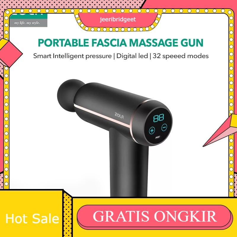 Fascia Massage Gun Fascial Gun Massage Pijat Otot Muscle Electric