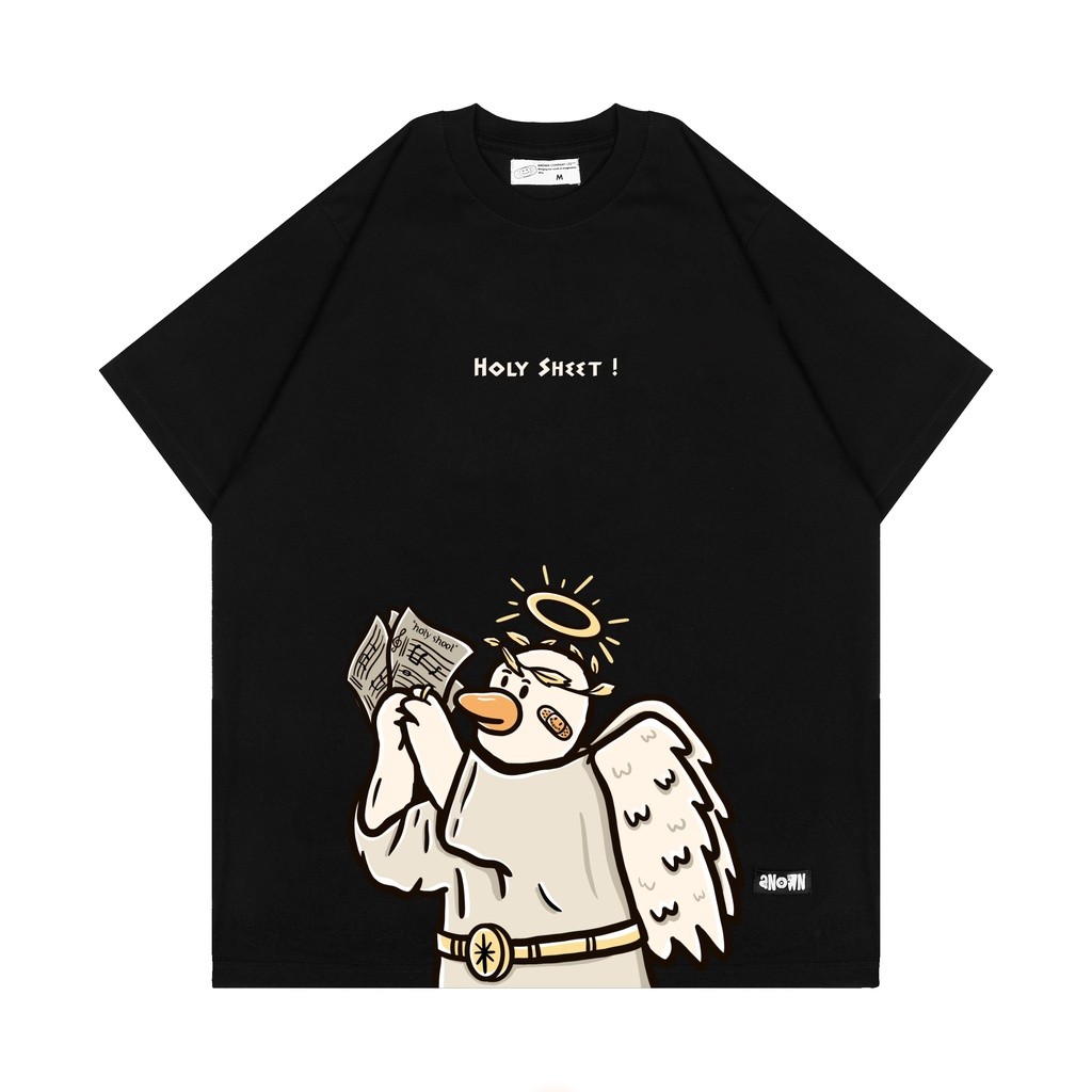 ANOWN X GG HOLY SHEET T-SHIRT // BLACK