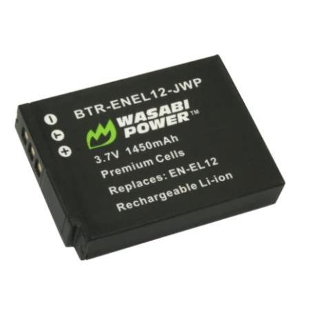 mamoofood Wasabi Power Battery & Charger for Nikon EN-EL12 ENEL12 Baterai AW100 AW110 AW120 AW130 Co