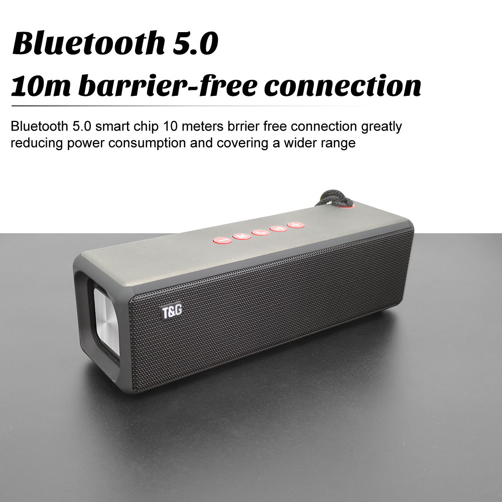 Outdoor Speaker 2400mAh Bluetooth Speaker TG271 20W Wireless Speakers Soundbar AUX TF BT USB 10W Dua