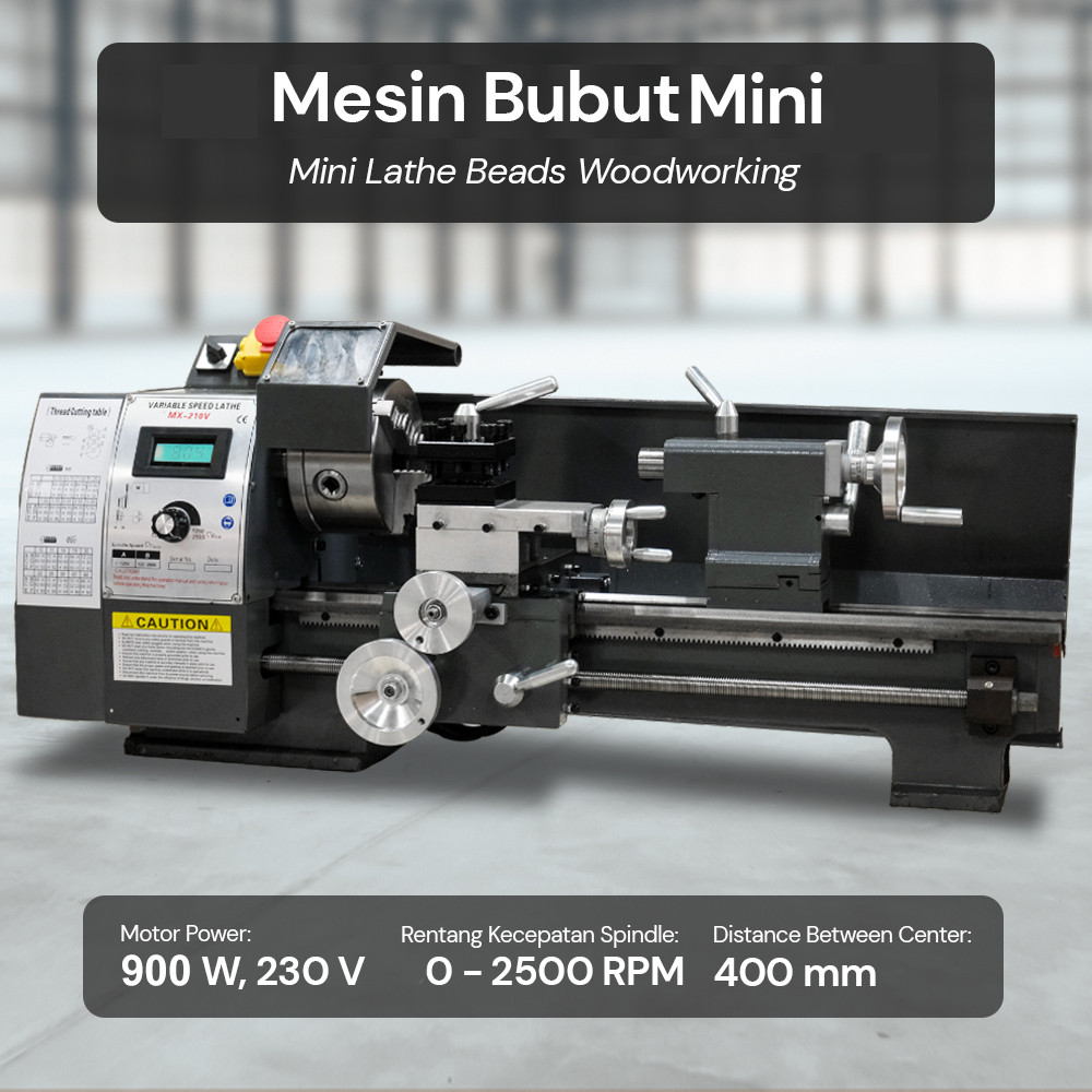 Mesin Bubut Mini Kayu Besi 900W - MX210VMurah