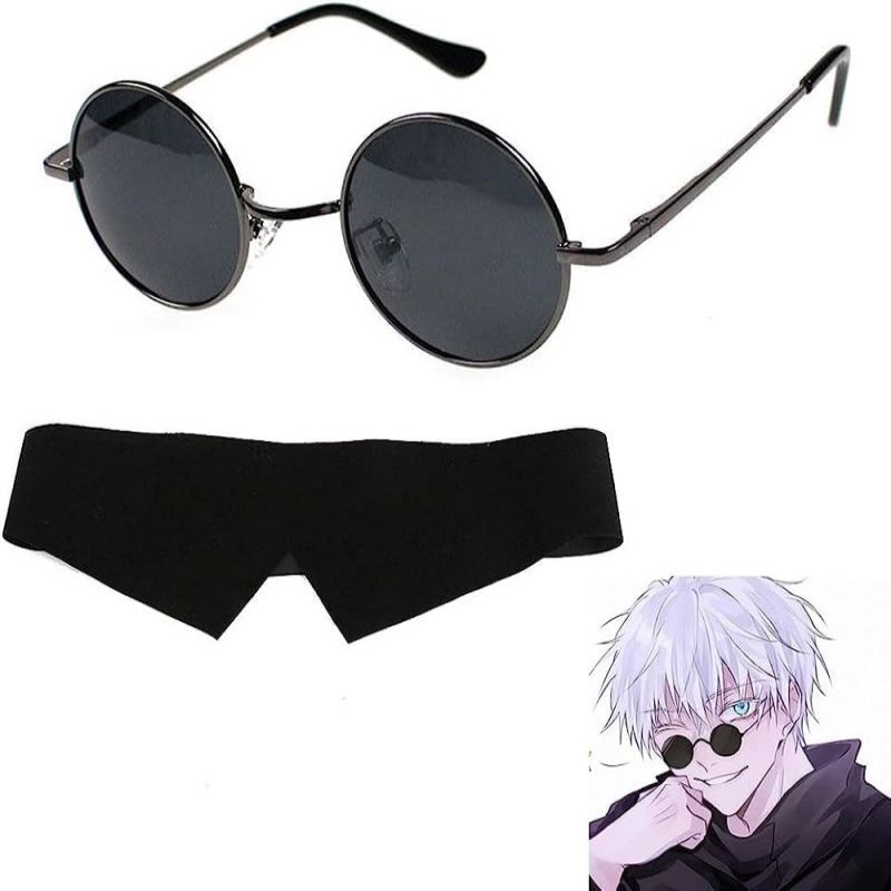 [MAJ] KACAMATA GOJO SATORU GOJO SATORU GLASSES TUTUP MATA GOJO ALAT PERAGA COSPLAY ORIGINAL