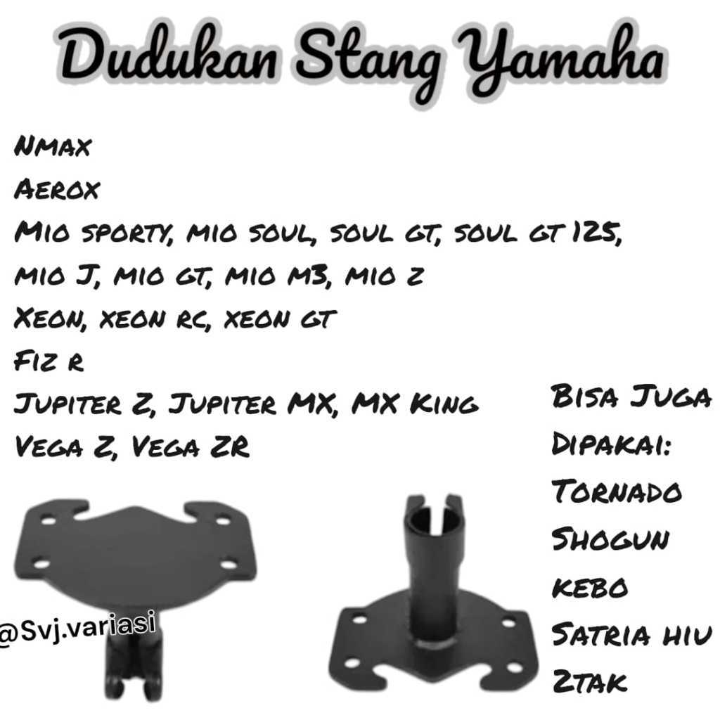 Dudukan Stang Honda + Raiser Variasi Yamaha Suzuki