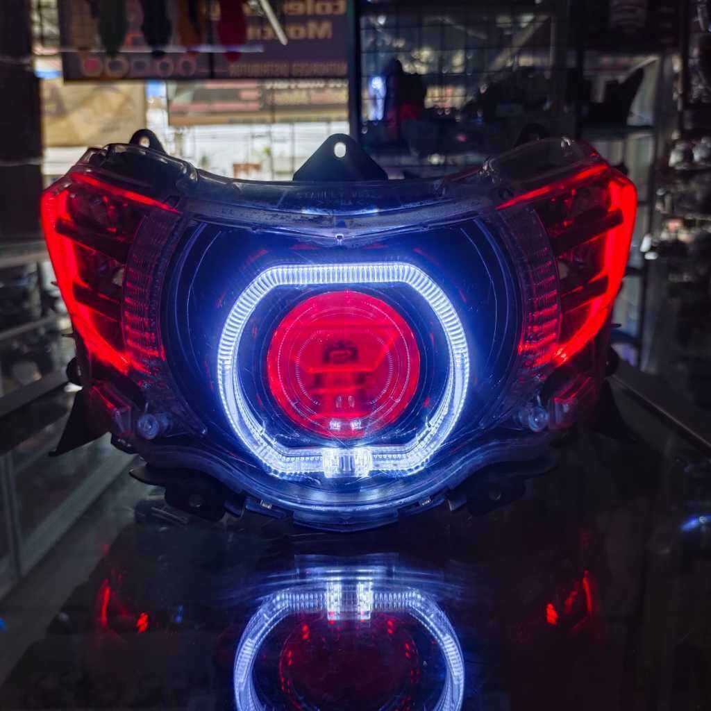 Biled Ala Soul GT 115/ Reflektor Lampu Depan Yamaha Xeon GT 125 Model Custom Biled Ala Alis Running