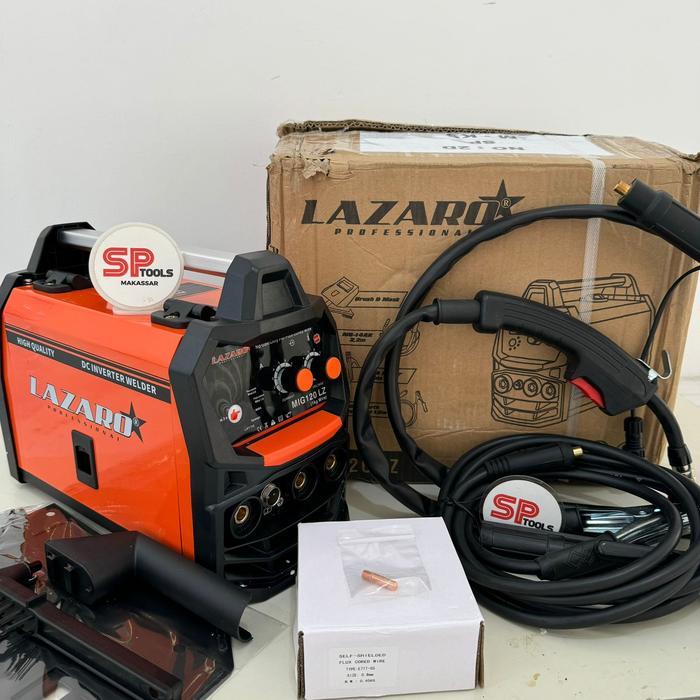 MESIN TRAVO LAS / TRAVOLAS / TRAFO LAS MIG MMA TIG SYNERGIC 5 IN 1 LAZARO MIG 120