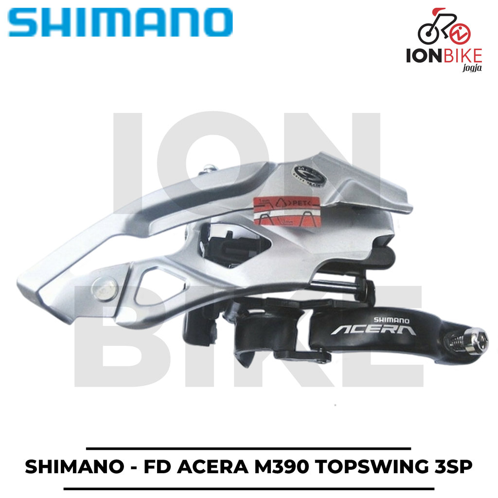 FD Shimano Acera M390 Old Stock Triple Top Swing Dual Pull 3 Speed 3Sp Operan Depan Sepeda MTB M-390