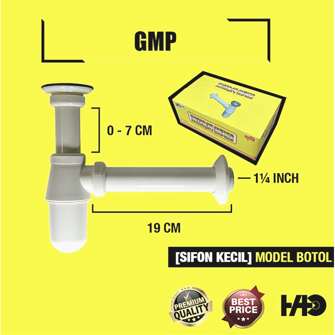 Sifon Wastafel GMP / Sifon Botol Wastafel / Avur / Sifon Wastafel PVC