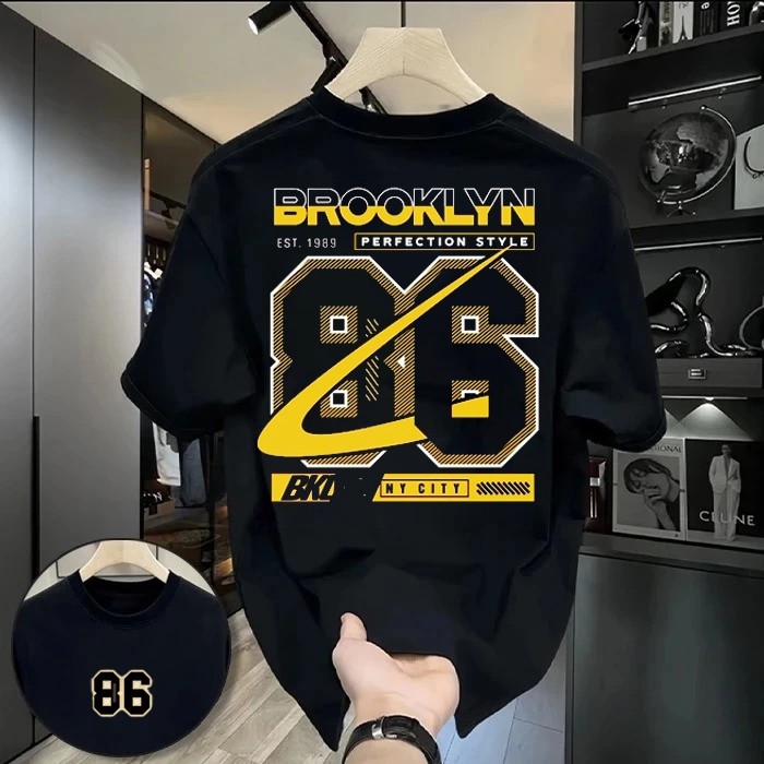 Kaos distro keren y2k brooklin baju pria original premium katun