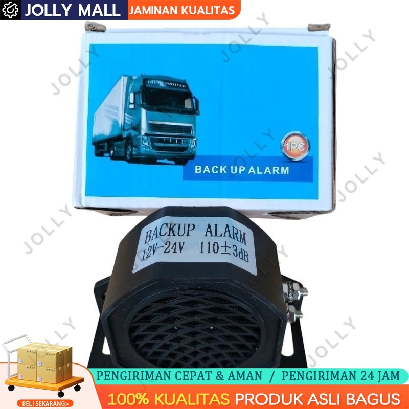 Alarm Mundur Mobil 1 Suara Back Horn/Klakson Mundur Truck & Bus 12V-24V