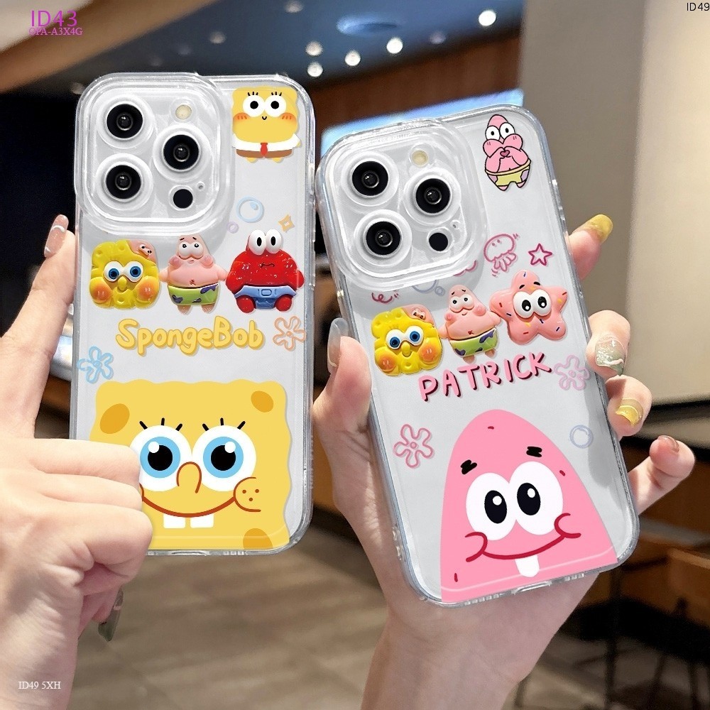 Casing Kartun Untuk For OPPO A3X A3 A3S A5i A38 A18 A5S A7 A12 4G 5G Kesing Phone Softcase Case 43 A