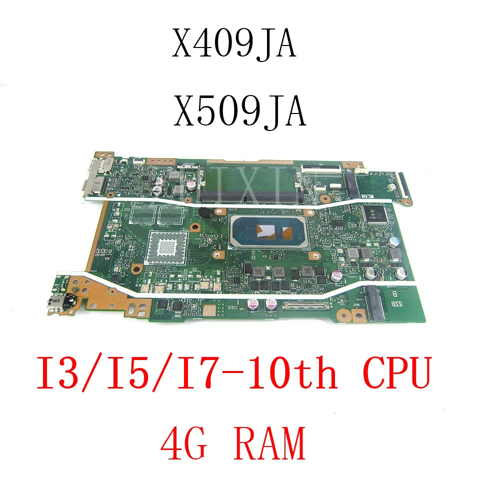 For ASUS X509JA X509JB A509J R409J A409J F409J X409JA P1510CJA Laptop Motherboard CPU i3 i5 i7-10th 