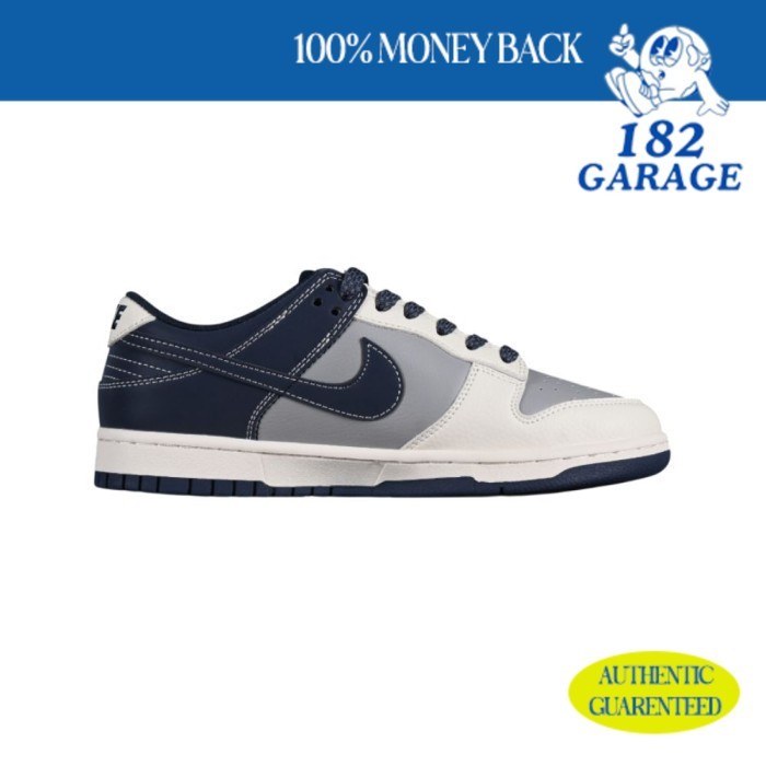 Sepatu Sneakers SB Dunk Low BAPE Off White Grey Blue