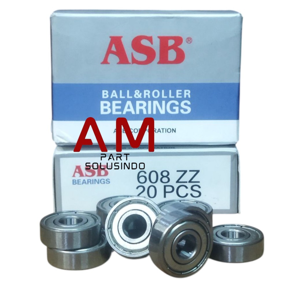 ASB Bearing 608 ZZ Tahan Panas Cocok Untuk Dinamo Kipas Angin