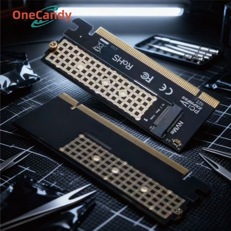Adapter Konverter / Converter SSD M.2 Nvme to PciE 3.0 x16 / Adapter Ssd M.2 Nvme M Key To Pcie
