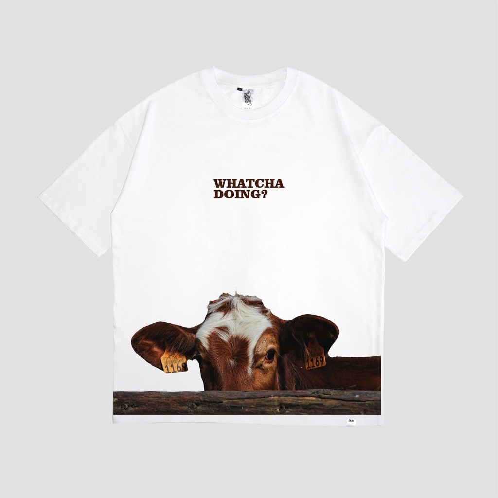 Exhale Tshirt Cows Oversized