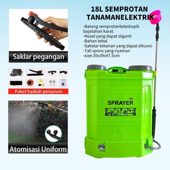 PlastiHome Sprayer 16L/18L Manual & Elektrik Alat Semprot Pertanian Backpack Sprayer Penyemprot Hama