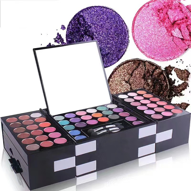 142 Colors Eyeshadow 3 Colors Blush 3 Colors Eyebrow Powder Makeup Set Makeup Artist Special Makeup