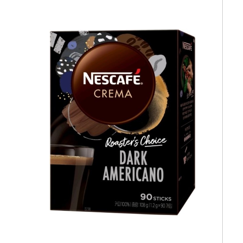 Ready Nescafe Crema Dark Americano Coffee Kopi Korea
