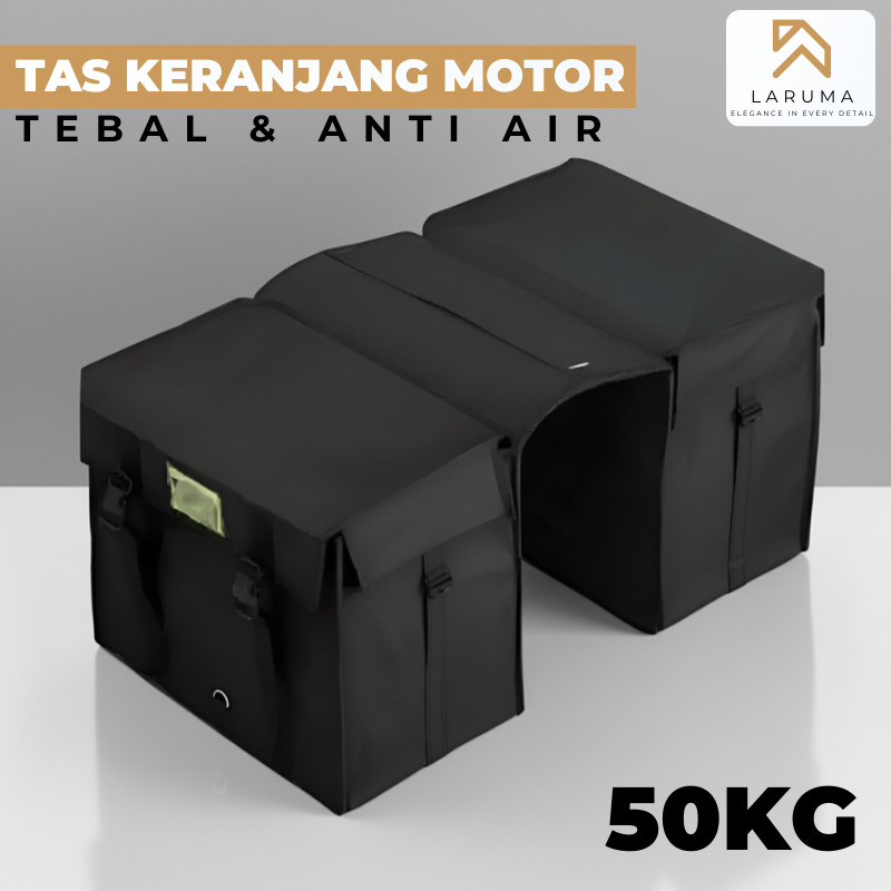 Tas Kurir Motor Tebal Anti Air Tas Obrok Motor Tas Samping Motor Belakang Side Bag Motor Tas Bronjon