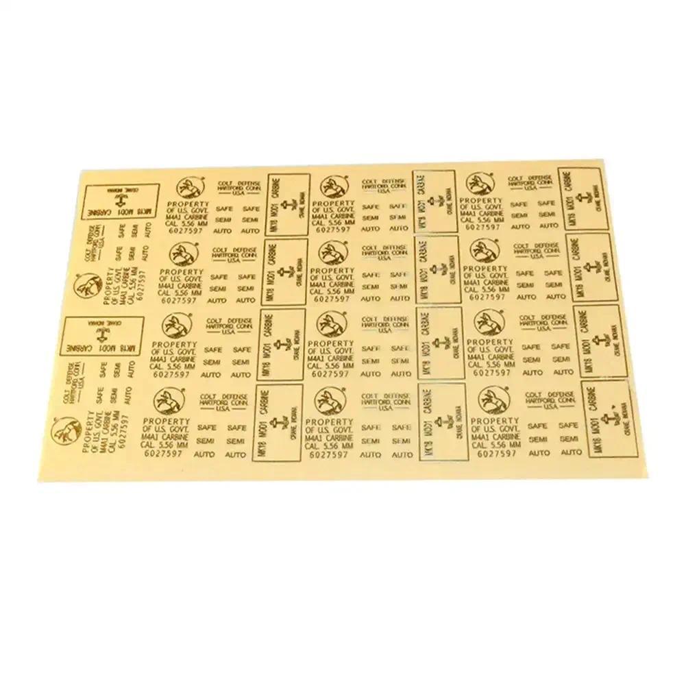 Metal Sticker Paintball Air  Gel Ball Blaster Paintball  Accessories 3M Strong Sticker Equipment Sil