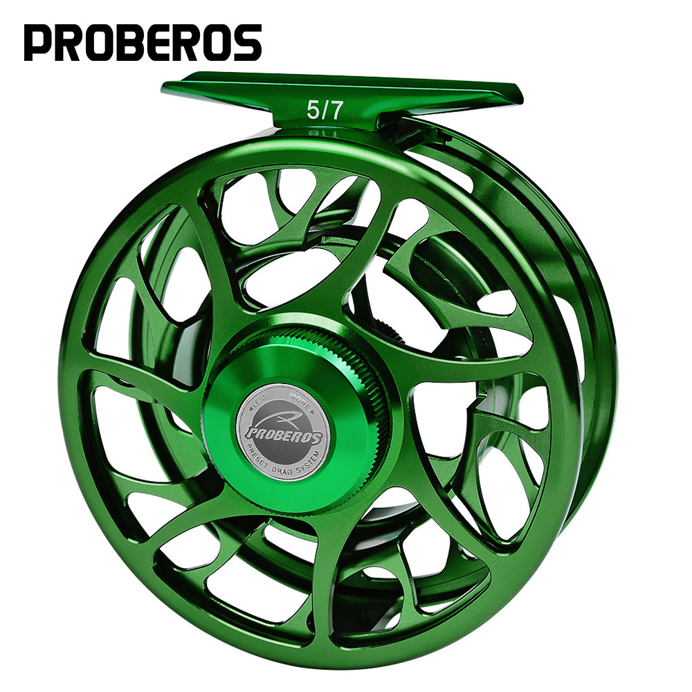 PROBEROS 3+1BB Fly Fishing Wheel 3/4-5/6-7/8 WT Fly Fishing Reel Aluminum Fly Reel C Maine Cut Large