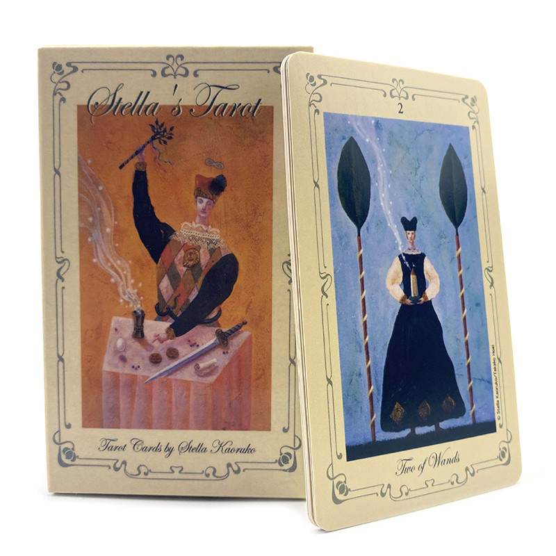 English Tarot Cards For vination Personal Use Poker Size Occult Stella's Tarot Rider Oracle Deck Hot