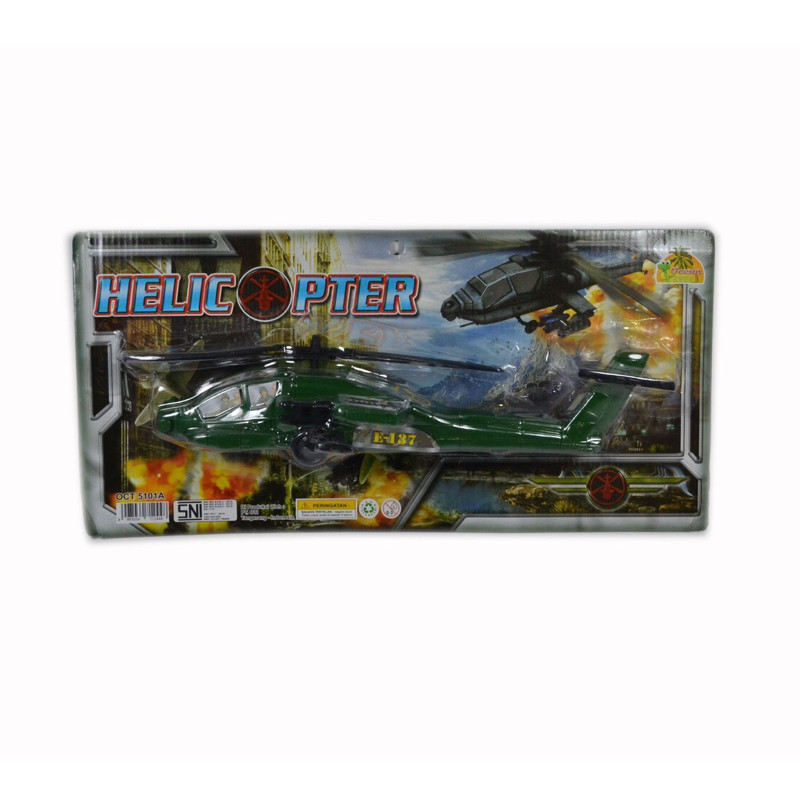 (BISA COD) MAINAN ANAK HELICOPTER TENTARA OCT 5101A / MAINAN HELIKOPTER TENTARA SERBU ARMY APACHE HE